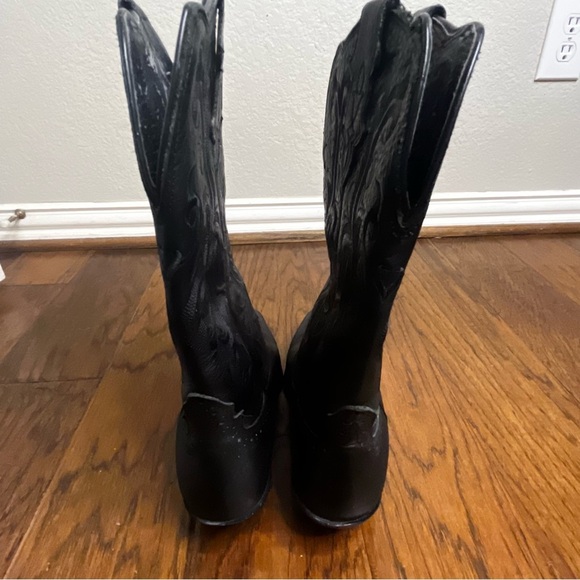 Justin Black Western Women's Boots Size 7C - Picture 12 of 12